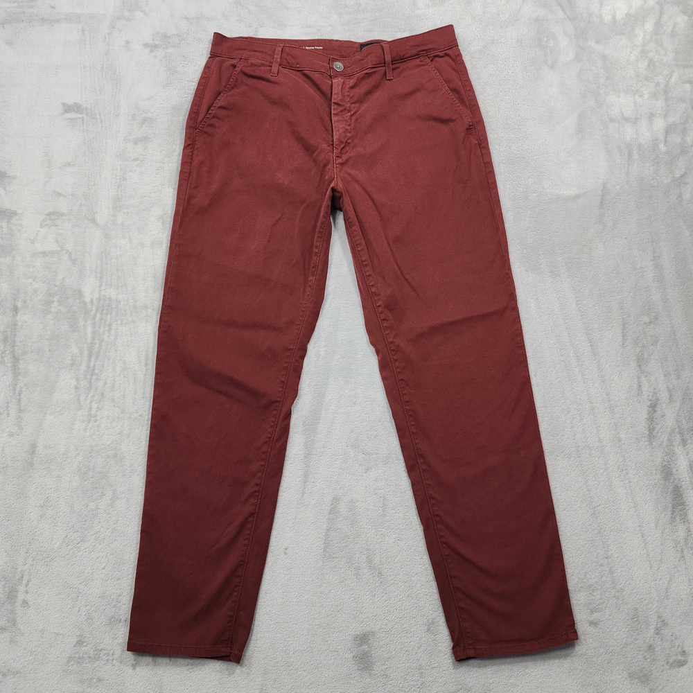 AG Adriano Goldschmied Pants Womens 29 Red Caden Tailored Trouser Slim Stretch